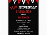 55th Birthday Party Invitations 55th Birthday Party Invitation Bunting Zazzle