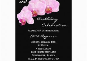 55th Birthday Party Invitations 55th Birthday Party Invitation orchids Custom