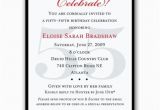 55th Birthday Party Invitations Classic 55th Birthday Celebrate Party Invitations Paperstyle