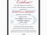 55th Birthday Party Invitations Classic 55th Birthday Celebrate Party Invitations Paperstyle