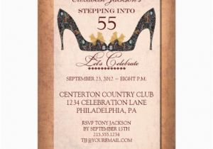 55th Birthday Party Invitations Personalized 55th Invitations Custominvitations4u Com