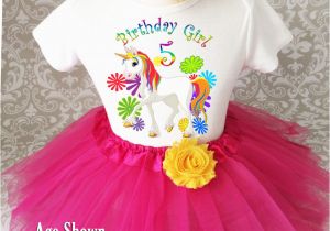 5th Birthday Dresses Cute Pink Rainbow Unicorn 5th Fifth Birthday Tutu Outfit