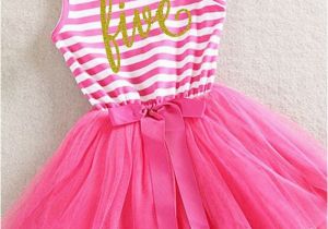 5th Birthday Dresses Fifth Birthday Outfit 5th Birthday Dress Hot Pink Tutu for