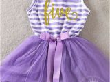 5th Birthday Dresses Fifth Birthday Outfit 5th Birthday Dress Purple Tutu for