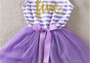 5th Birthday Dresses Fifth Birthday Outfit 5th Birthday Dress Purple Tutu for