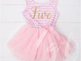 5th Birthday Dresses Fifth Birthday Outfit 5th Birthday Dress Tutu Dress with