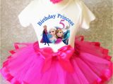 5th Birthday Dresses Frozen Elsa Anna Princess Hot Pink Girl 5th Fifth Birthday