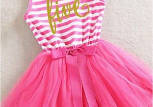 5th Birthday Girl Tutu Outfits Fifth Birthday Outfit 5th Birthday Dress Hot Pink Tutu for