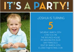 5th Birthday Invitation Wording Boy Photo Birthday Invitations Ideas Bagvania Free Printable