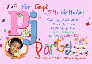 5th Birthday Invitation Wording for Girl 5th Birthday Party Invitation Wording Eysachsephoto Com