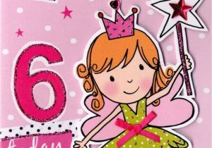 6 Year Old Birthday Card Messages Girls 6th Birthday Card Six today Cards Love Kates