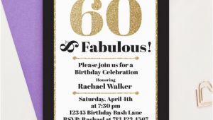 60 and Fabulous Birthday Invitations 60 and Fabulous Milestone Birthday Invitations Adult