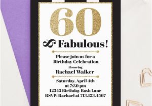 60 and Fabulous Birthday Invitations 60 and Fabulous Milestone Birthday Invitations Adult