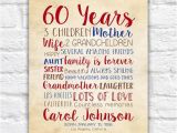 60 Birthday Gift Ideas for Her Birthday Gift for Mom 60th Birthday 60 Years Old Gift for