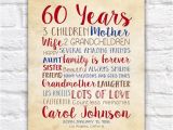 60 Birthday Gifts for Him Birthday Gift for Mom 60th Birthday 60 Years Old Gift for