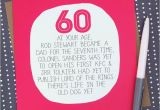 60 Birthday Ideas for Him by Your Age Funny 60th Birthday Card by Paper Plane