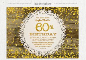 60 Birthday Invitation Ideas 20 Ideas 60th Birthday Party Invitations Card Templates