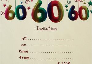 60 Birthday Invitation Templates 20 Ideas 60th Birthday Party Invitations Card Templates