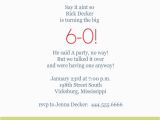 60 Birthday Invitation Templates Template for 60th Birthday Party Invitation