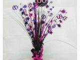 60 Birthday Table Decorations 60th Birthday Spray Centrepiece Table Decoration Black