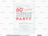 60 Surprise Birthday Invitations 60th Surprise Birthday Invitations