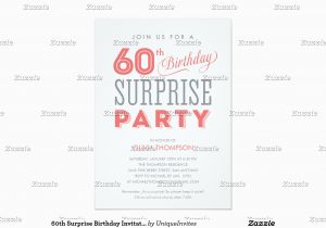 60 Surprise Birthday Invitations 60th Surprise Birthday Invitations