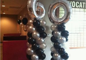 60 Year Old Birthday Decorations 60th Birthday Party Balloon Decorations Pinterest