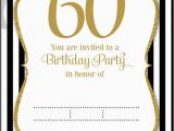 60 Year Old Birthday Invitations Free Printable 60th Birthday Invitation Templates Free