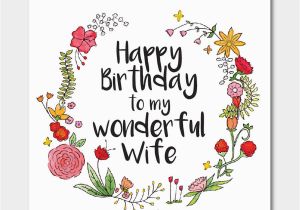 60th Birthday Card for My Wife Floral 39 Happy Birthday to My Wonderful Wife 39 Card by