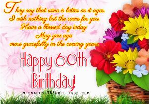 60th Birthday Card Message 60th Birthday Wishes Quotes and Messages 365greetings Com