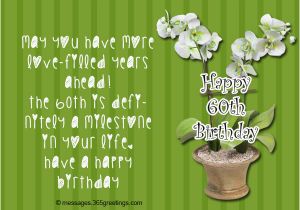 60th Birthday Card Message 60th Birthday Wishes Quotes and Messages 365greetings Com