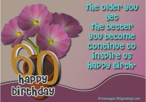 60th Birthday Card Message 60th Birthday Wishes Quotes and Messages 365greetings Com