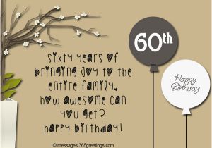 60th Birthday Card Message 60th Birthday Wishes Quotes and Messages 365greetings Com