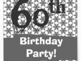 60th Birthday Decorations Black and White 60th Birthday Party Silver Pattern Black and White Zazzle