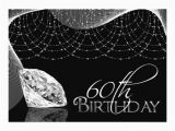 60th Birthday Decorations Black and White Black White Diamond 60th Birthday Invitations 5 Quot X 7