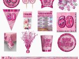 60th Birthday Decorations Cheap 60th Pink Glitz Birthday Party Supplies Decorations