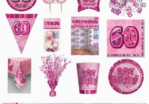 60th Birthday Decorations Cheap 60th Pink Glitz Birthday Party Supplies Decorations