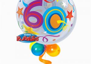 60th Birthday Flowers and Balloons 60th Birthday Bubble Balloon Bouquet Party Fever