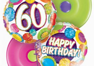 60th Birthday Flowers and Balloons Get Well Birthday Thank You Congratulations Balloons