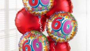 60th Birthday Flowers and Balloons Uk Gift Delivery 60th Birthday Balloon Bouquet isle Of