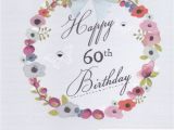 60th Birthday Flowers Delivered Flowers and butterflies 60th Birthday Card Karenza Paperie