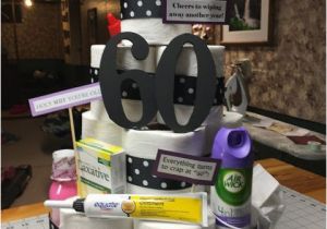 60th Birthday Gag Gifts for Him toilet Paper Cake Gag Gift Happy 60th Birthday 60th