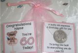 60th Birthday Gifts for Him Ebay Personalised Lucky Sixpence Womens 50th 60th Birthday Gift