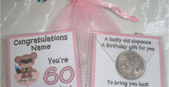 60th Birthday Gifts for Him Ebay Personalised Lucky Sixpence Womens 50th 60th Birthday Gift