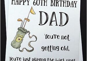 60th Birthday Golf Gifts for Him Handmade Funny Golf Birthday Card Dad Grandad Uncle