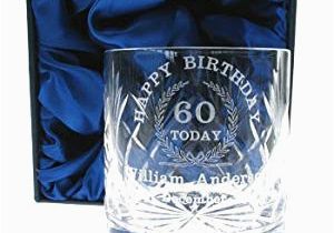 60th Birthday Ideas for Him 60th Birthday Whisky Glass for Him Personalised 60th