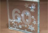 60th Birthday Ideas Male Uk 60th Birthday Gift Ideas Spaceform Glass token Sixty Gifts