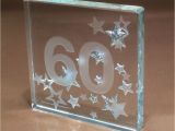 60th Birthday Ideas Male Uk 60th Birthday Gift Ideas Spaceform Glass token Sixty Gifts