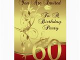 60th Birthday Invitation Cards Design 60th Birthday Party Invitation Card Zazzle