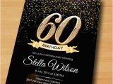 60th Birthday Invitation Cards Design Glitter Birthday Invitation Card Design From Miprincess On